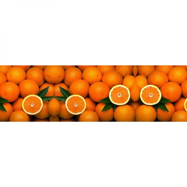 026 Фрукты, апельсины. Фартук для кухни МДФ. 2,8 метра