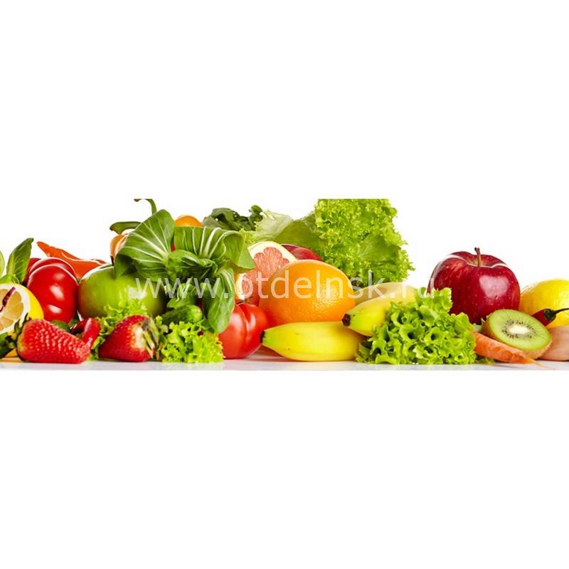 055 Овощи, фрукты. Фартук для кухни МДФ. 2,8 метра