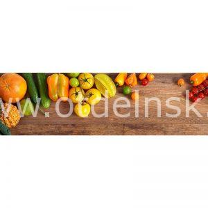 127 Овощи, фрукты. Фартук для кухни МДФ. 2,8 метра