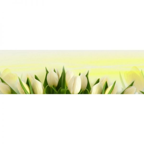 1622 Цветы, тюльпаны. Фартук для кухни МДФ. 2,8 метра