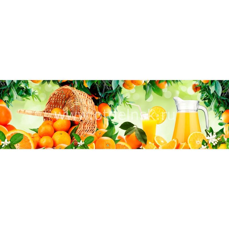 AG 82 Апельсиновый рай. Фартук для кухни МДФ. 2440х610. Толщина 4 мм