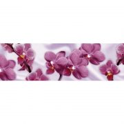 9541 Лиловые орхидеи. Фартук для кухни пластиковый. 3 метра
